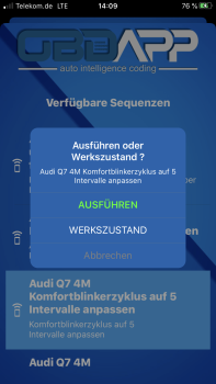 Audi Q7 4M Komfortblinkerzyklus anpassen