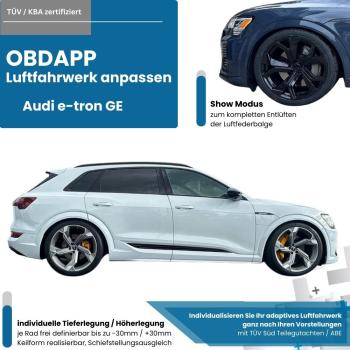 AUDI Q4 e-tron Einparkhilfe vorne optische Darstellung Nachrüstpaket