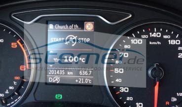 Audi A3 8V oil temperature in fuel consumption display unlock