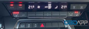 Audi A3 8Y seat heater power reverse adjustment