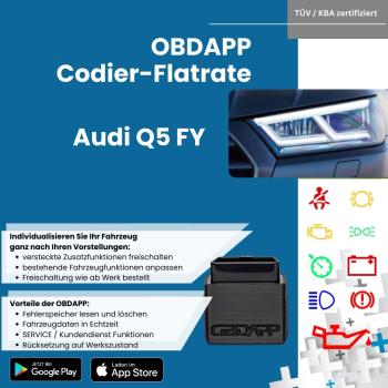 Audi Q5 FY OBDAPP Coding-Flatrate