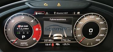 Audi Q5 FY virtual cockpit derivat switch to SQ5 / RSQ5 scales and logo