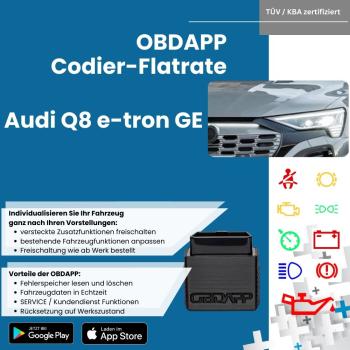 Audi Q8 e-tron GE OBDAPP Coding-Flatrate