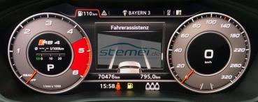 Audi A4 8W virtual cockpit derivat switch to S4 / RS4 scales and logo