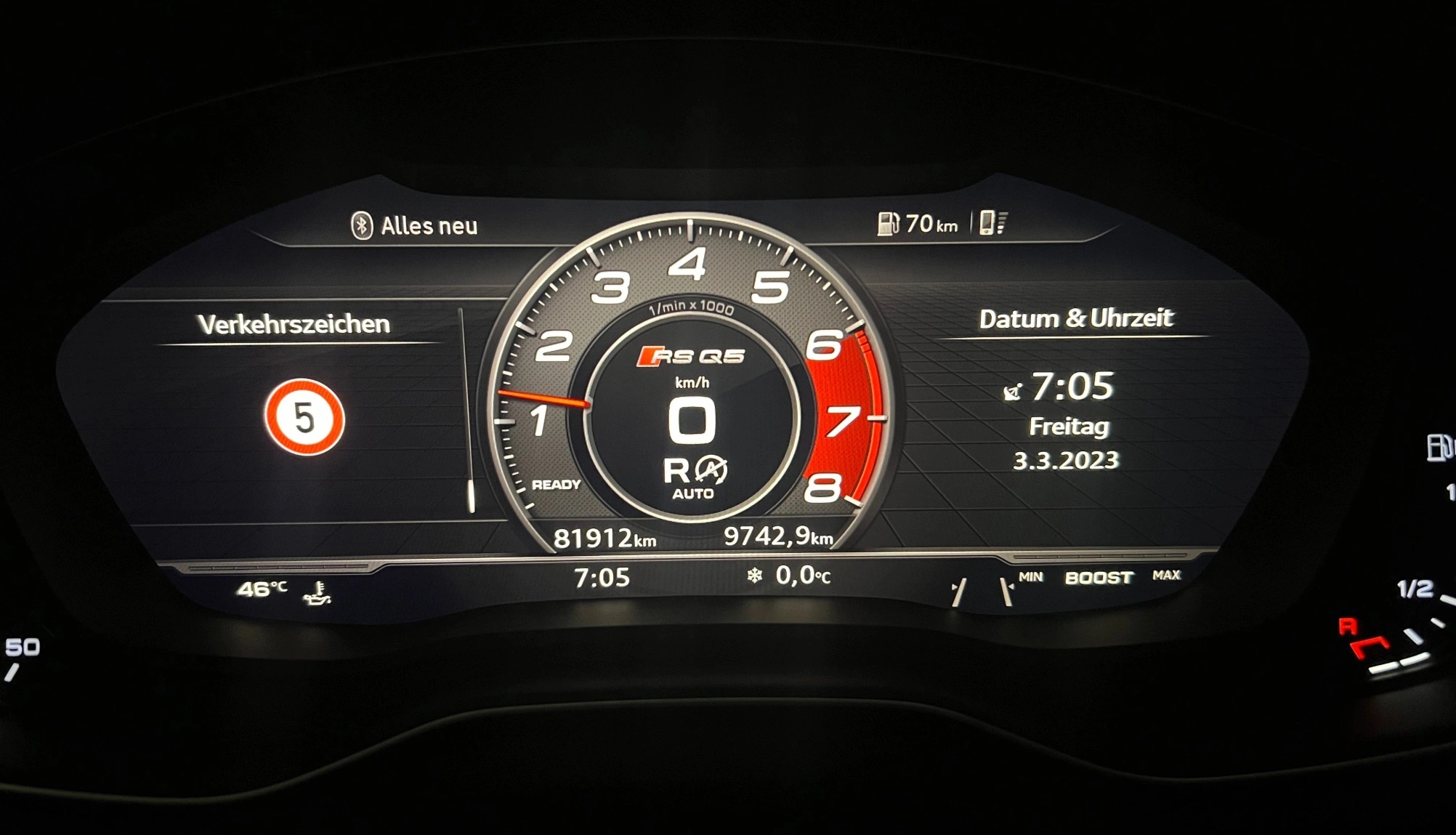 OBDAPP Shop - Audi Q7 4M Virtual Cockpit Sport Layout mit
