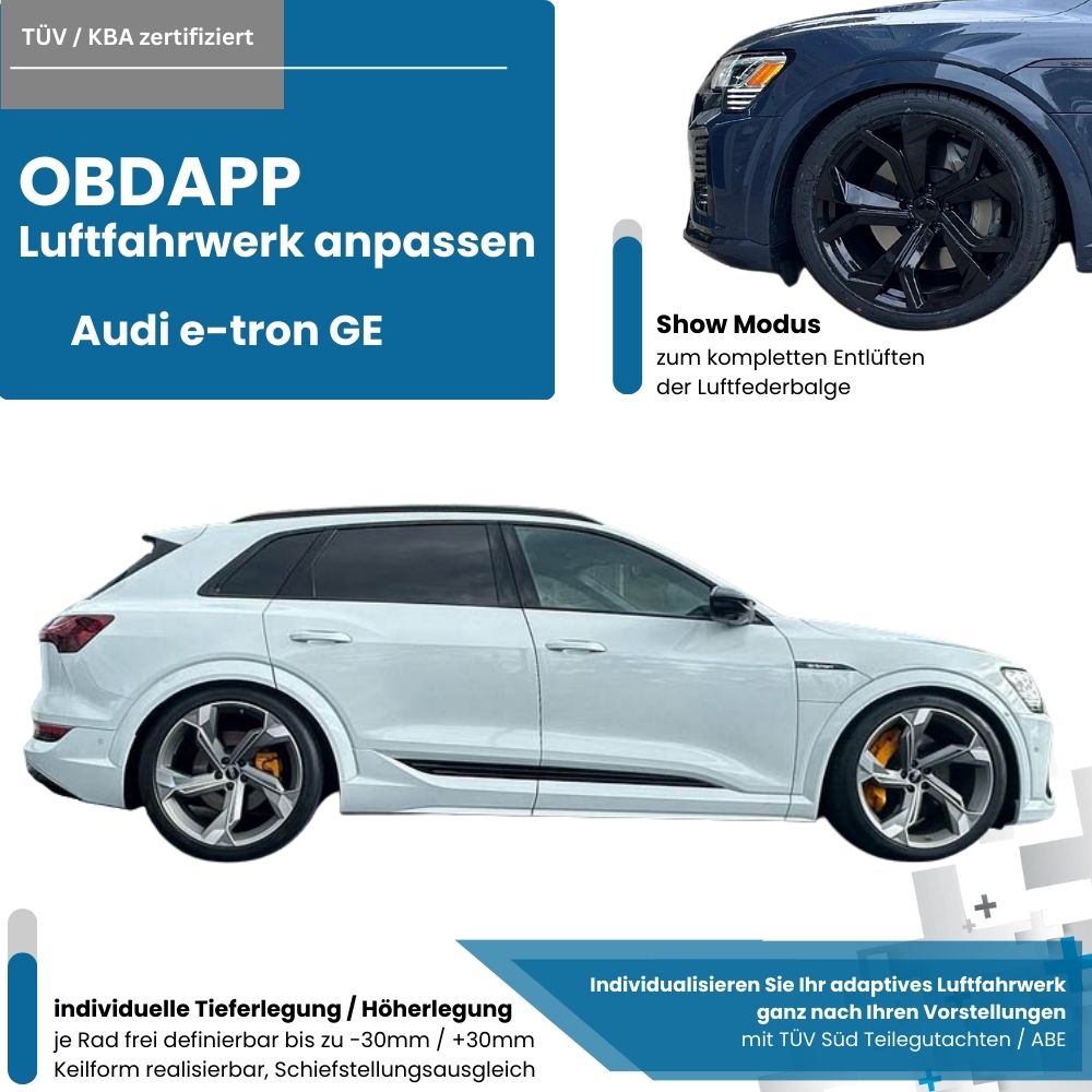 Audi e-tron, Audi Belgique, Configuration
