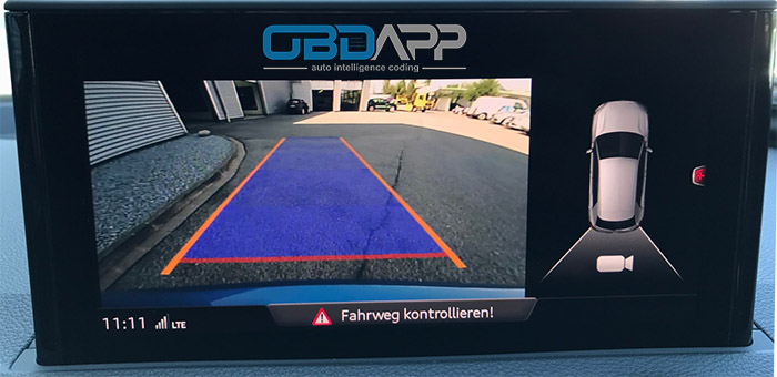 OBDAPP Shop - Audi Q4 e-tron FZ Rückfahrkamera RFK Nachrüstung freischalten  aktivieren codieren parametrieren