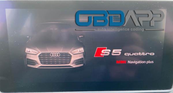 Audi A5 F5 MMI PLUS startup logo change to S5/RS5